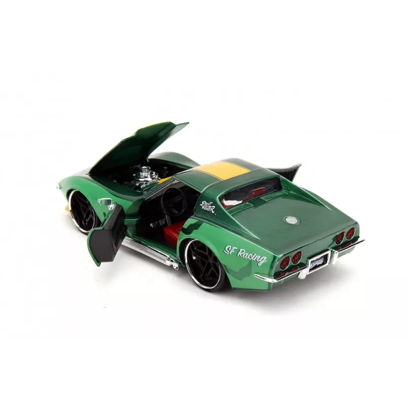Carro Jada Toys Street Fighter 1969 Chevrolet 1:24 metal verde