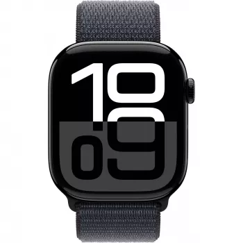 Apple Watch S10 Alumínio preto diamante bracelete desportiva Loop Tinta GPS + Cellular 46mm MWY53QF/A 2024