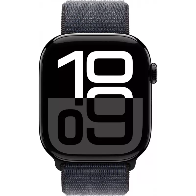 Apple Watch S10 Alumínio preto diamante bracelete desportiva Loop Tinta GPS + Cellular 46mm MWY53QF/A 2024
