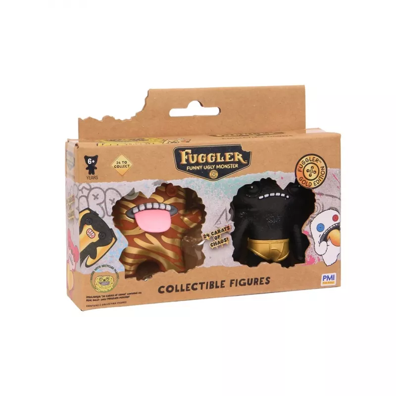 Figuras de ação pack de 2 p.m.i kids world FUGGLER S3 Gold Edition sortido