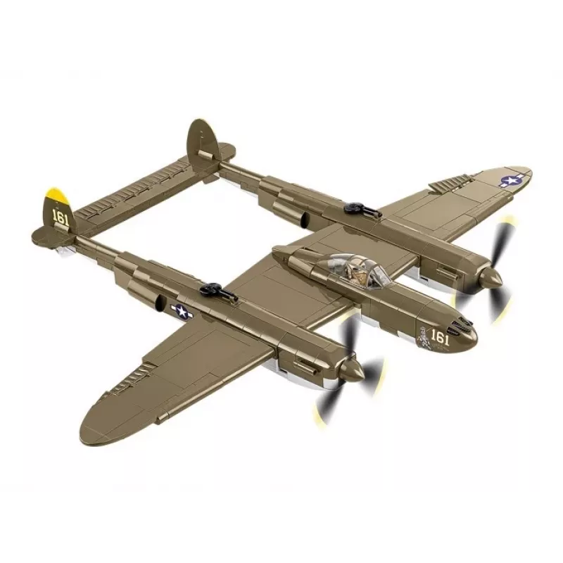 Blocos de construção Cobi Lockheed P-38H Lightning Set 5763 — maquete à escala, modelo de avião colecionável