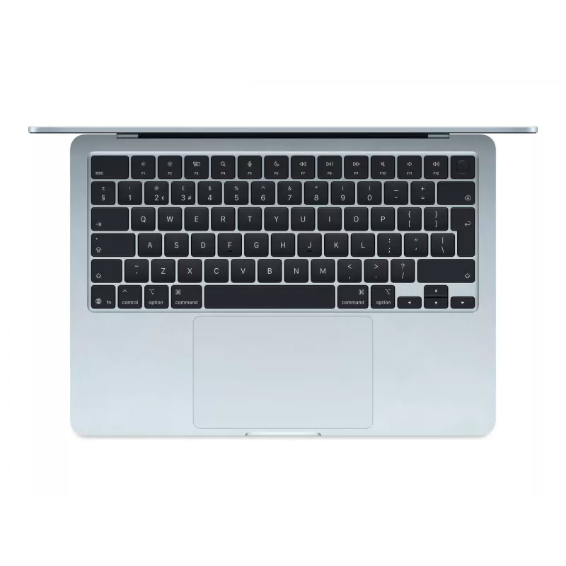MacBook Air 13, azul-céu, M4 (10-CPU/10-GPU), 16 GB, 512 GB, alemão, fonte de alimentação 35 W Dual-USB-C, MC6U4D/A