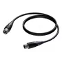 Cabo de áudio PROCAB CLA901/3 3 m XLR (3 pinos) preto, cinzento