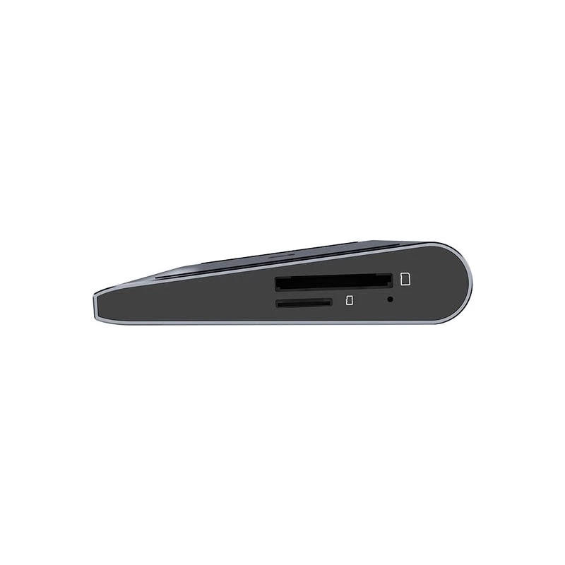 KVM-Switch Unitek D1106AGY01 estação de acoplamento USB-C Triple 4K com KVM, 3x USB-A, 5x USB-C, HDMI×2, DP×1, RJ-45, leitor SD, 3840×2160@60Hz, alumínio