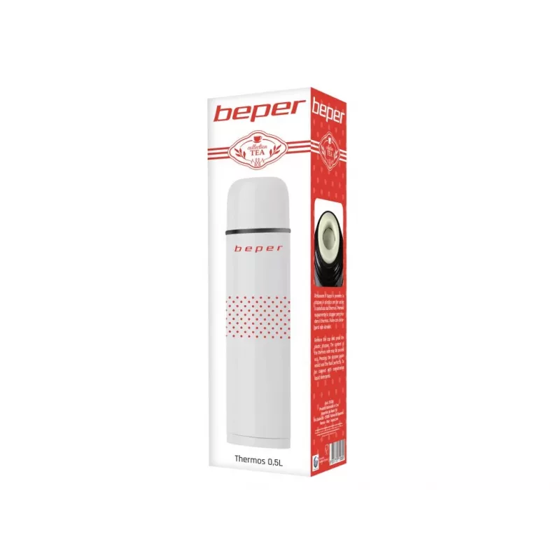 Chaleira elétrica Beper BI.504 500 ml, aço inoxidável, 2200 W