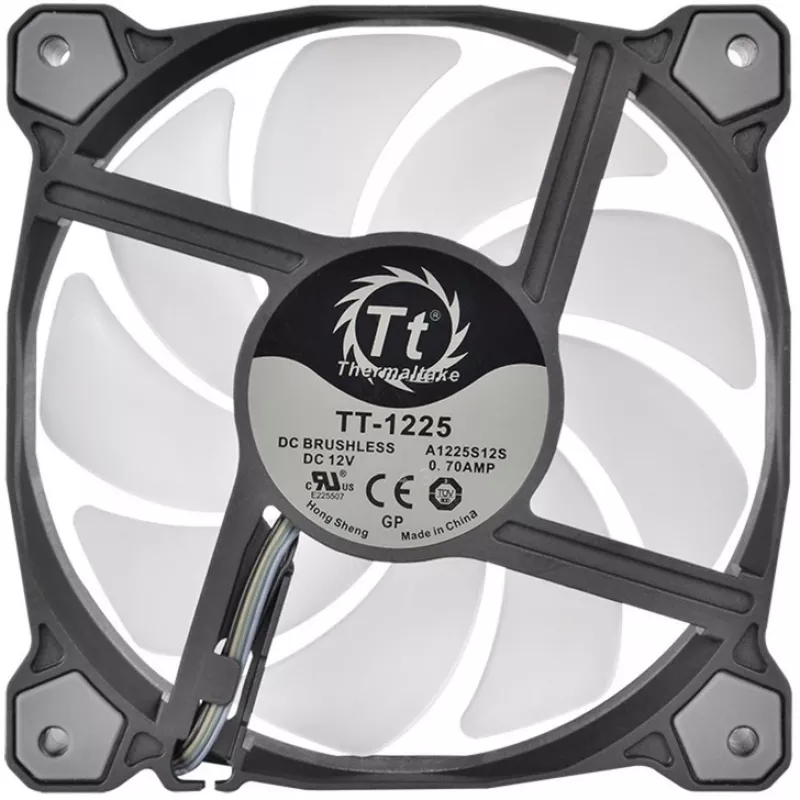 Ventoinha para caixa Thermaltake Pure 12 ARGB 120mm pack de 3 preta