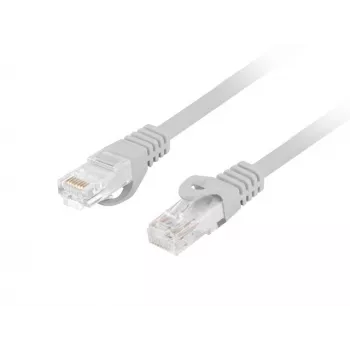 Cabo de rede LANBERG PCU6-10CU-0300-S Cat6 U/UTP RJ-45 straight-through, 3 m, cinzento