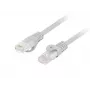 Cabo de rede LANBERG PCU6-10CU-0300-S Cat6 U/UTP RJ-45 straight-through, 3 m, cinzento