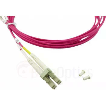 Compatível Dell EMC CBL-LC-OM4-7M BlueOptics cabo de patch de fibra ótica duplex, LC-UPC/LC-UPC bege, 7,5 metros, multimodo, G50/125 µm OM4, atenuação de entrada: inferior