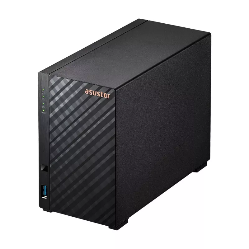 Asustor AS1102TL NAS/servidor de armazenamento Mini Tower Realtek RTD1619B 1 GB DDR4 0 TB ADM preto