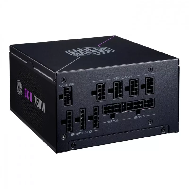 Cooler Master GX II Gold 750 ATX3.1 (750W), fonte de alimentação para PC, preto