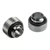 Adaptador Bitspower Touchaqua reto G1/4 polegadas macho para G1/4 polegadas fêmea – pack de 2, Prateado