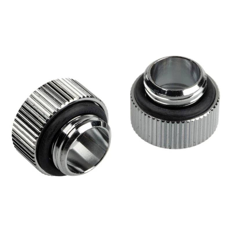 Adaptador Bitspower Touchaqua reto G1/4 polegadas macho para G1/4 polegadas fêmea – pack de 2, Prateado