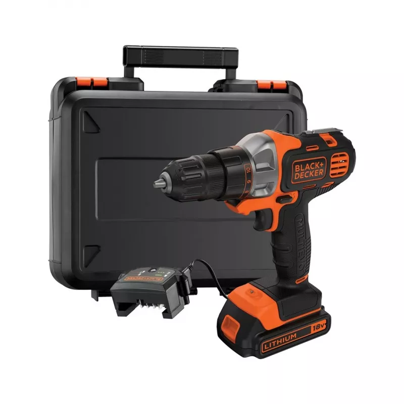 Ferramenta multifunções oscilante Black & Decker MT218K-QW preto, laranja 8500 OPM