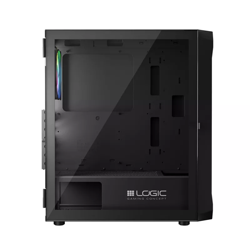 Caixa LOGIC CONCEPT Portos ARGB ATX Mid-Tower, preto