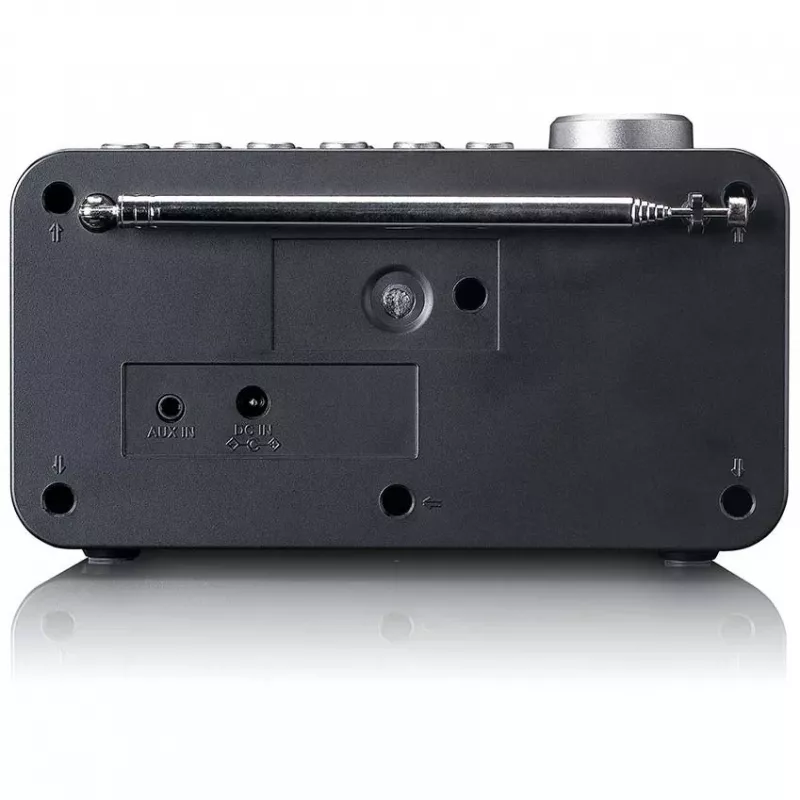 Lenco CR-625BK rádio-despertador DAB+/FM com Bluetooth e carregamento sem fios, preto
