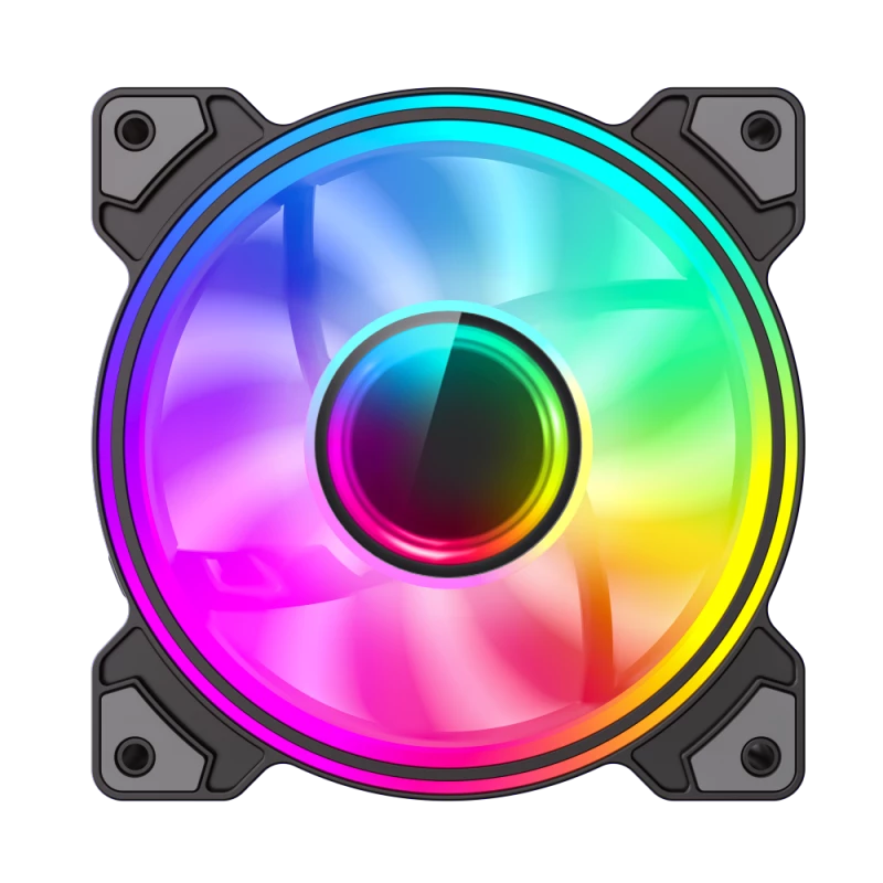 Gamemax | Ventoinha de caixa | DUAL RING INFINITY | Preto