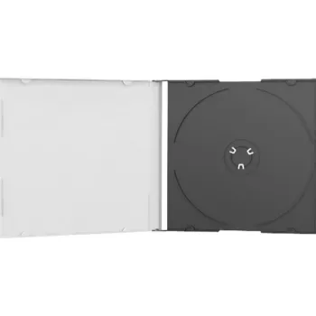MediaRange BOX21 - Caixa fina para CD para CDs/DVDs - Preto (BOX21)