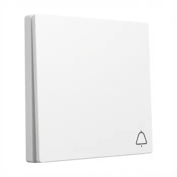 Tampa de tecla Gira System 55 para símbolo de campainha, modelo 328603, branco puro