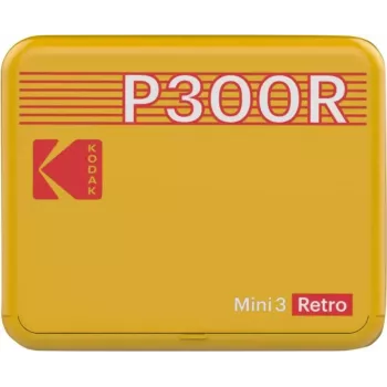Impressora Kodak Mini 3 Square Retro Pass Photo Printing Technology Amarela