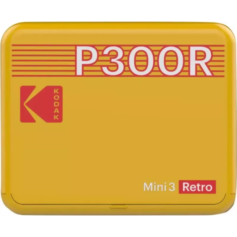Impressora Kodak Mini 3 Square Retro Pass Photo Printing Technology Amarela