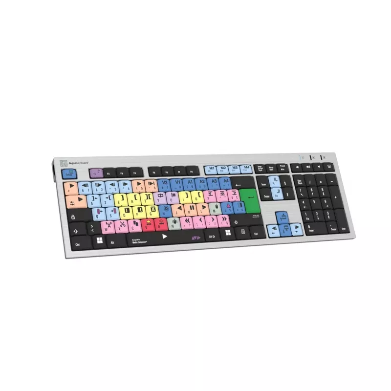 Logickeyboard LKB-MCOM4-AJPU-FR teclado USB AZERTY francês prateado (LKB-MCOM4-AJPU-FR)