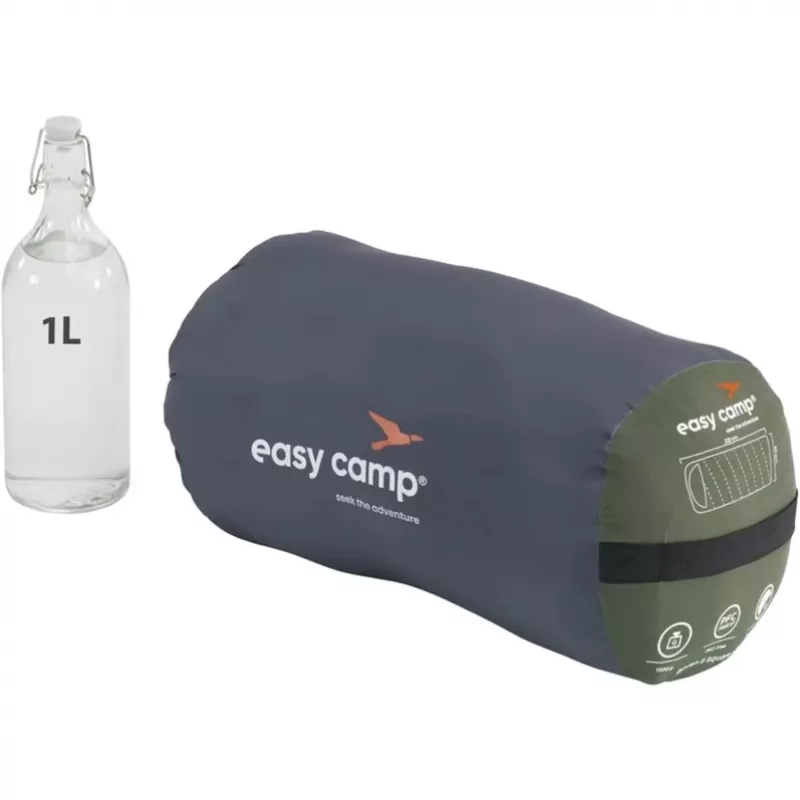 Saco de dormir easy camp Raven II Square -3°C, verde-azeitona, modelo 240208
