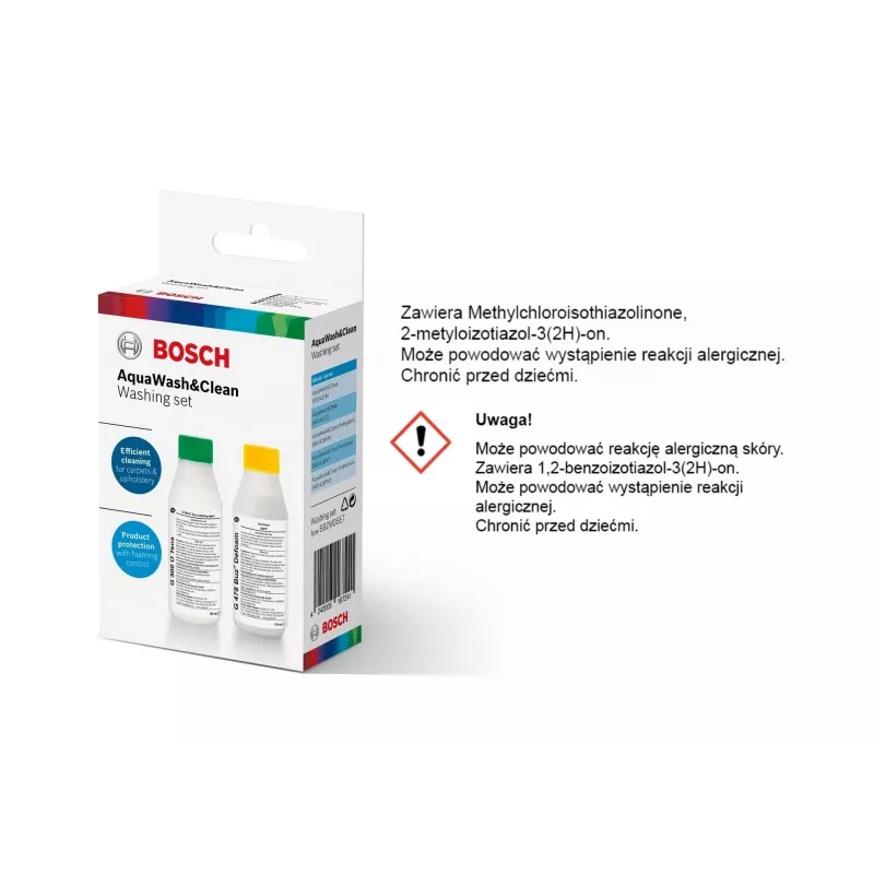 Aspirador de água e pó Bosch BWD 41740 AquaWash&Clean — 1700 W, depósito de 5 litros, filtro EPA, tubo telescópico, raio de 9 m, roxo