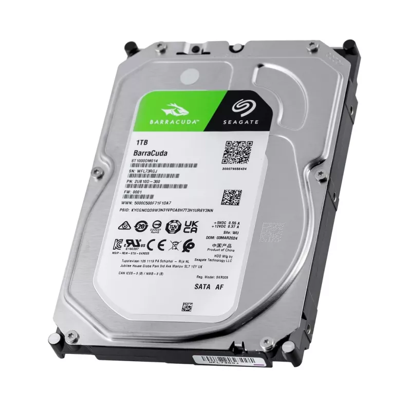 Disco rígido interno Seagate Barracuda ST1000DM014 1 TB 7200 rpm 256 MB 3,5 polegadas Serial ATA III