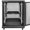 Qoltec 54509 prateleira deslizante de aço para rack, 600x600, preto