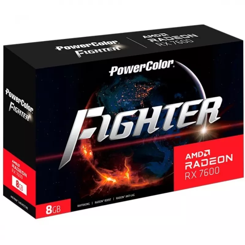 PowerColor Fighter Radeon RX 7600 8GB GDDR6 placa gráfica