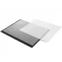 Tapete de mesa Forpus, 50x63cm, preto com cobertura transparente Erhöht 1010-501