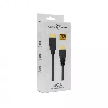 Cabo HDMI White Shark BOA 2.1 M/M 2m 8K@60Hz
