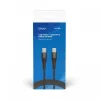 Cabo USB-C para USB-C SAVIO CL-159 1 m, USB 2.0 (480 Mbit/s), preto, 2,1 A