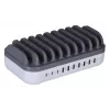 Estação de carregamento Manhattan, 10x portas: 3x USB-C (até 18W PD) e 7x USB-A (até 12W), 120W de saída total, branco/cinzento, garantia de três anos