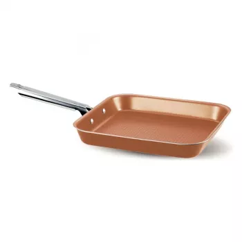 Frigideira de grelhar Pensofal Cuprum 28 cm com pega em aço inoxidável