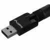Lanberg NC-0150-WE adaptador WiFi USB Mini N150, 150 Mbit/s, 1 antena externa, preto