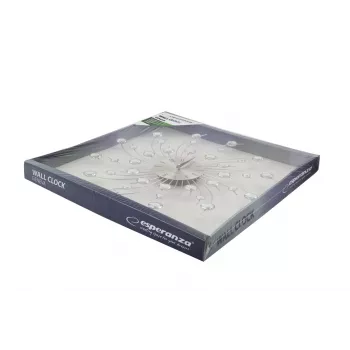 Relógio de parede mecânico ESPERANZA EHC004, moldura metálica, Ø50 cm, 2,5 cm de espessura, pilha AA 1,5 V (1)