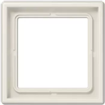 Tampa de interruptor de parede JUNG LS 981 W marfim — tampa em duroplasto sem parafusos, 81×81 mm