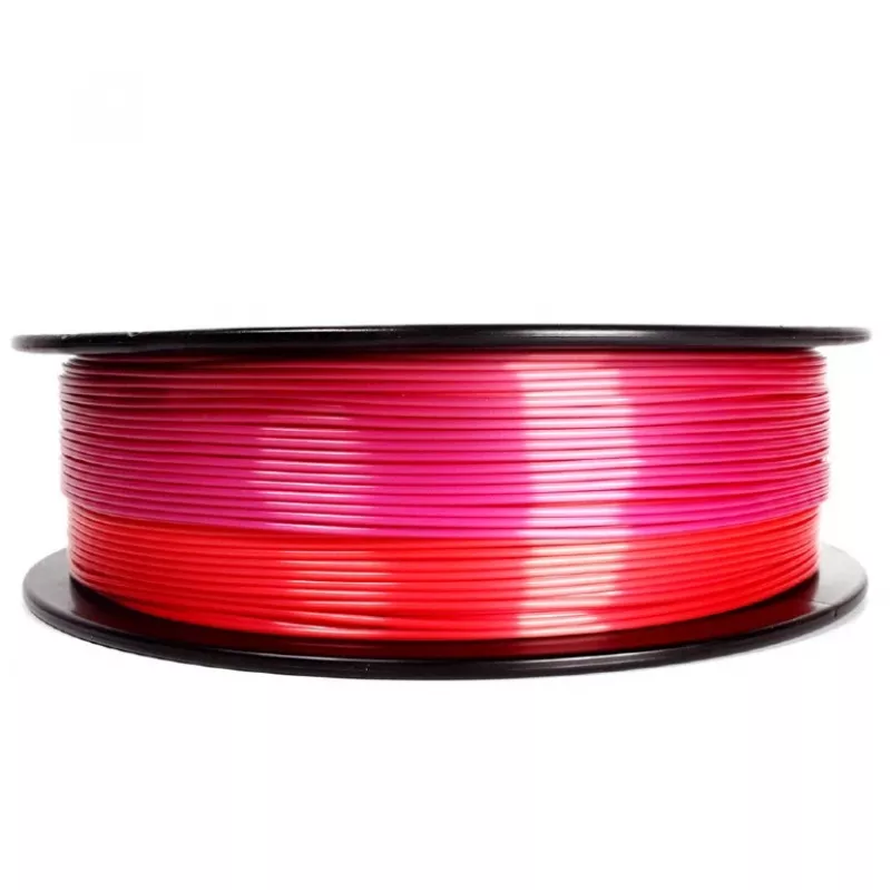Filamento PLA para impressão 3D 1,75 mm 1 kg — Flashforge Gembird 3DP-PLA-SK-01-RP, roxo/vermelho