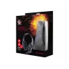 Headset gaming com fios GEMBIRD GHS-05-B, circum-aural, 20–20000 Hz, cabo de 2 m, 250 g, preto/azul