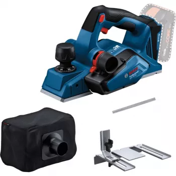 Plaina manual a bateria GHO 18V-26 Professional Solo, 18 Volt, plaina elétrica azul/preto, sem bateria e carregador, em L-BOXX