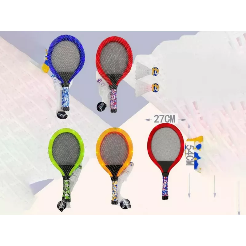 Raquete de ténis de praia Madej 005656 design luminoso – raquete de uma peça para o jogo de praia