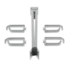 LogiLink - barra de gestão de cabos para rack - cinzento claro, RAL 7035 - 1U - 48,3 cm (19 polegadas)