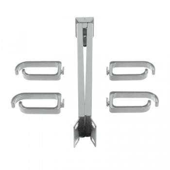 LogiLink - barra de gestão de cabos para rack - cinzento claro, RAL 7035 - 1U - 48,3 cm (19 polegadas)