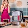Cecotec ThermoSense 340 Clear chaleira elétrica, 2200 W, 1,7 l, base rotativa, transparente