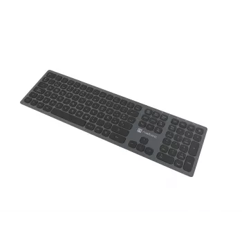 Teclado Universal NATEC NKL-1830 RF Wireless Bluetooth QWERTY Espanhol Preto Cinzento