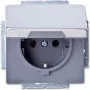 BUSCH JAEGER 2018-0-1490 - CEE 7/3 - 2P+E - Cinzento - Aço inoxidável - 250 V - 16 A