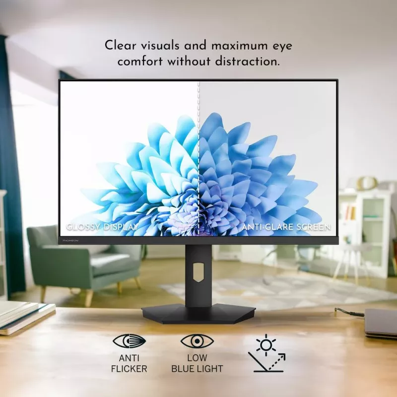 Monitor LCD | THOMSON | 27 | 1920 x 1080 píxeis | Full HD | Formato nativo 16:9 | Plano | M27FB5C15