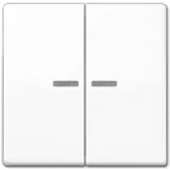 Mecanismo de interruptor de parede JUNG AS 591-5 KO5 WW para compatibilidade com LED, branco, IP44